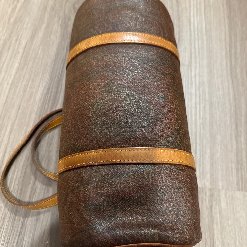 Vintage ETRO Milano Paisley Print Barrel Bag - Picture 6 of 13